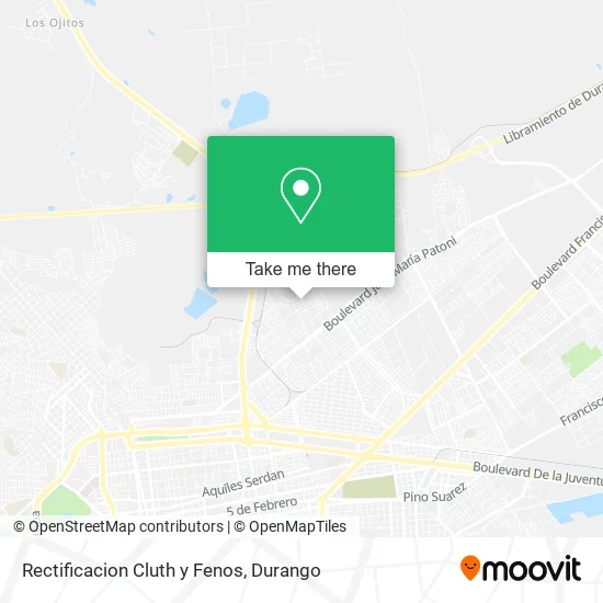 Rectificacion Cluth y Fenos map