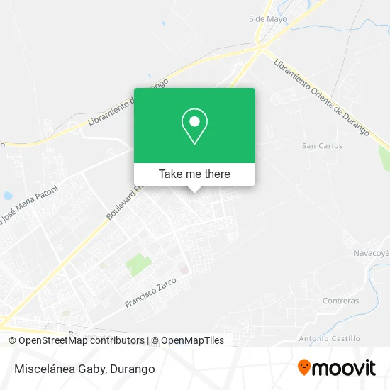 Mapa de Miscelánea Gaby