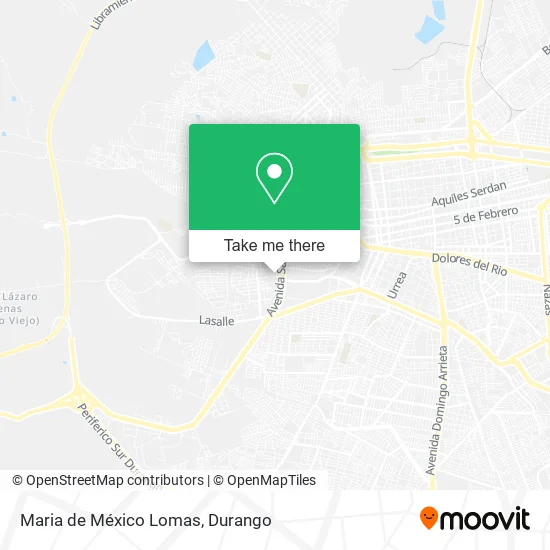 Mapa de Maria de México Lomas