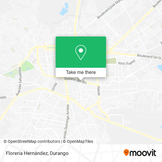 Mapa de Floreria Hernández