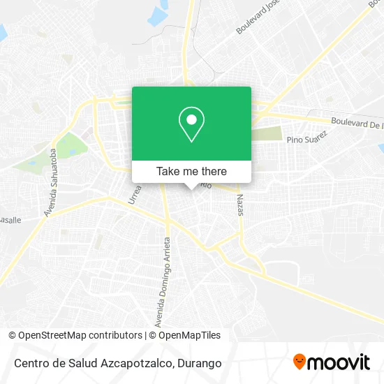 Mapa de Centro de Salud Azcapotzalco