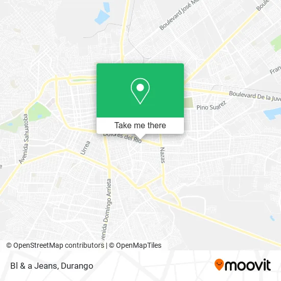 Bl & a Jeans map