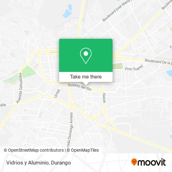 Mapa de Vidrios y Aluminio