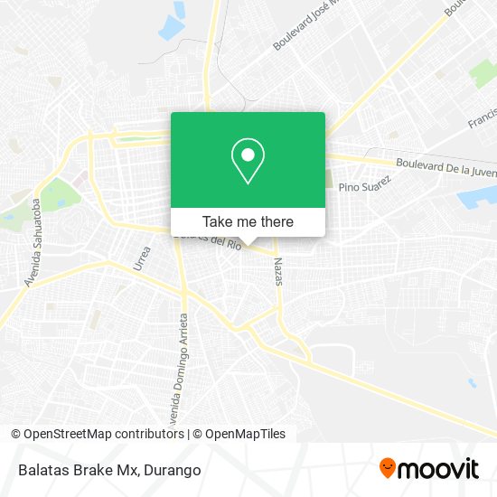 Mapa de Balatas Brake Mx