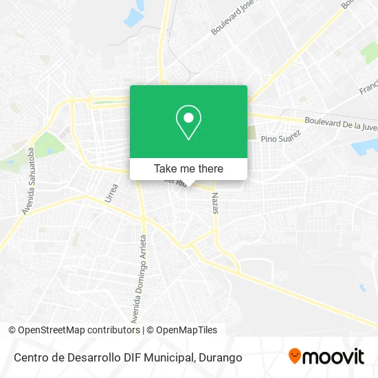 Mapa de Centro de Desarrollo DIF Municipal