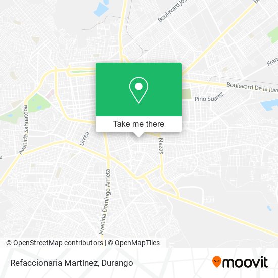 Mapa de Refaccionaria Martínez