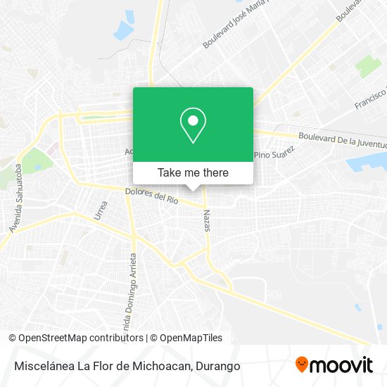 Mapa de Miscelánea La Flor de Michoacan
