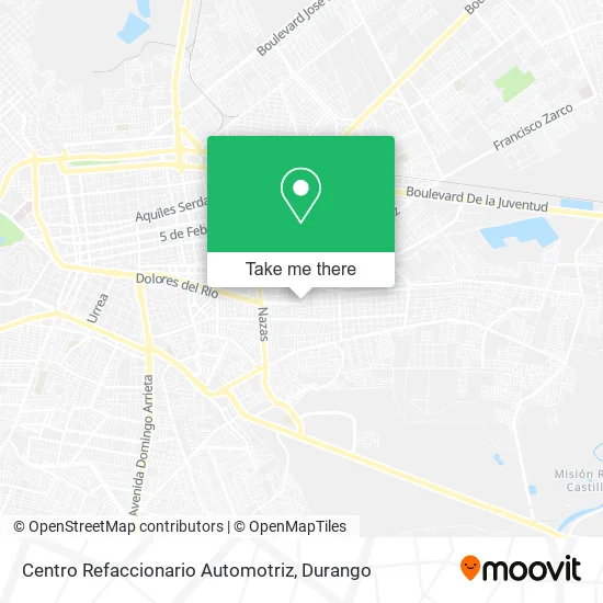 Centro Refaccionario Automotriz map