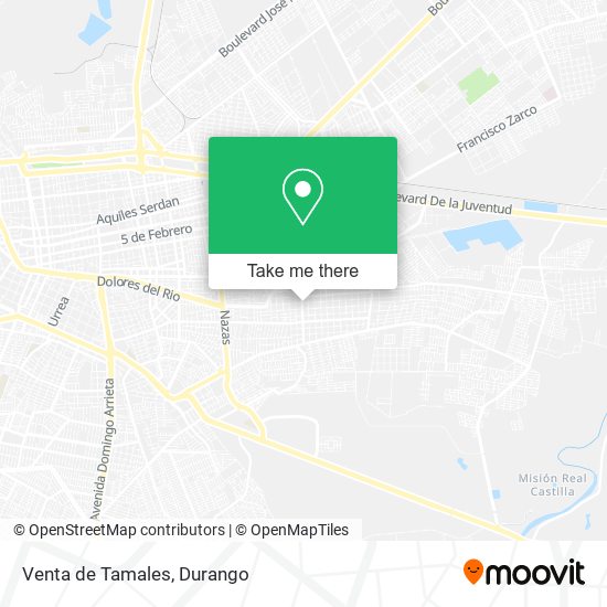 Venta de Tamales map