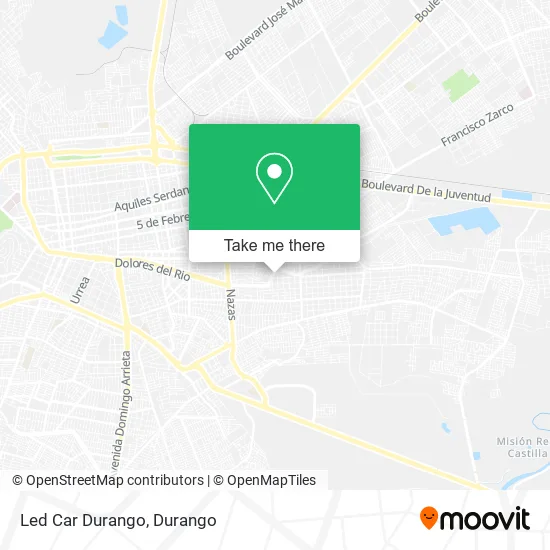 Led Car Durango map