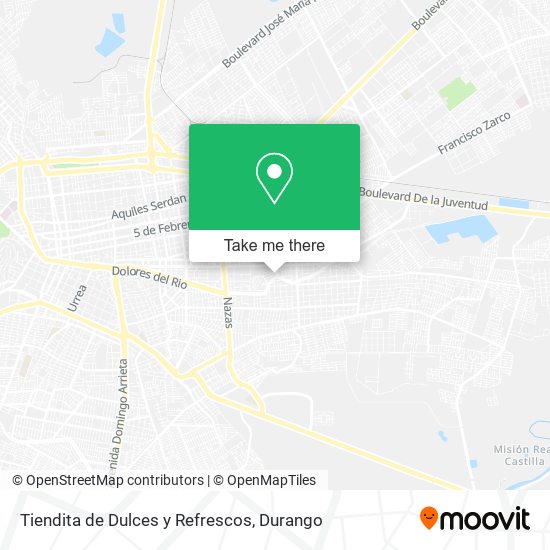 Mapa de Tiendita de Dulces y Refrescos