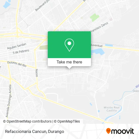 Refaccionaria Cancun map