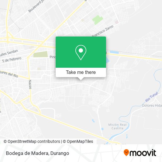 Mapa de Bodega de Madera