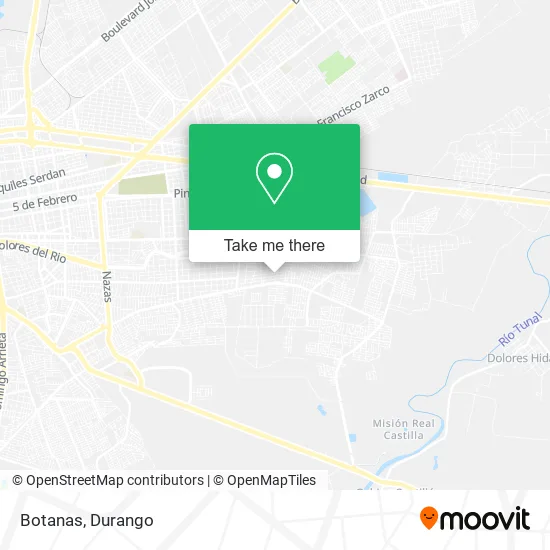 Botanas map