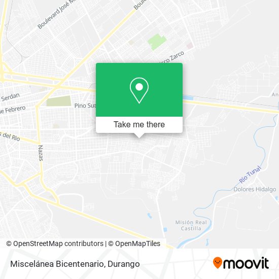 Miscelánea Bicentenario map