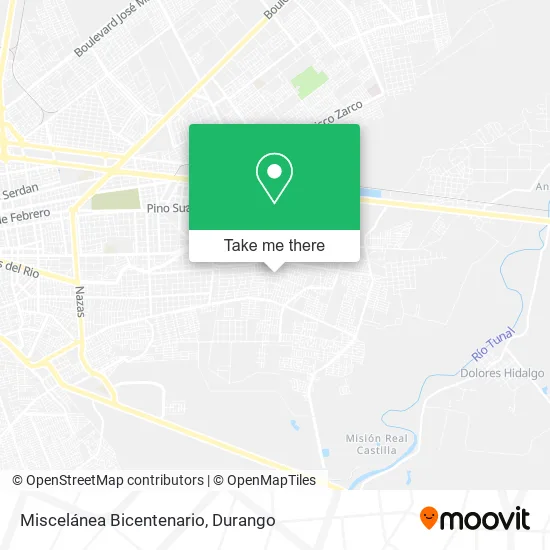 Miscelánea Bicentenario map