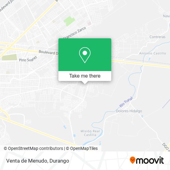 Venta de Menudo map