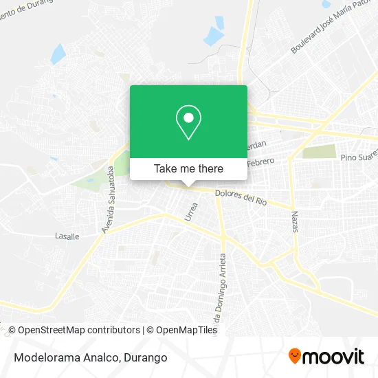Modelorama Analco map