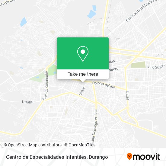 Mapa de Centro de Especialidades Infantiles
