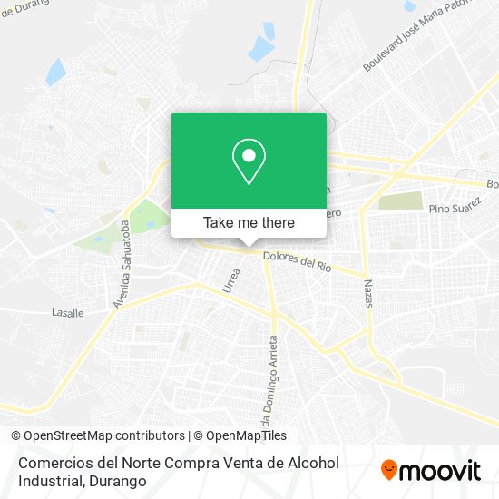 Mapa de Comercios del Norte Compra Venta de Alcohol Industrial