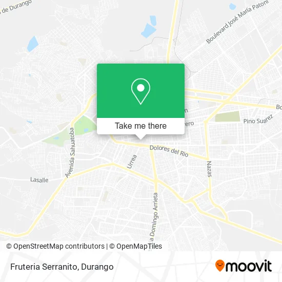 Mapa de Fruteria Serranito