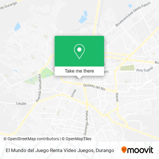 El Mundo del Juego Renta Video Juegos map