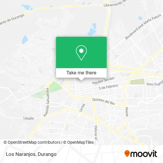 Los Naranjos map