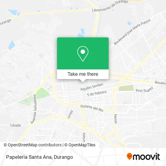 Mapa de Papeleria Santa Ana