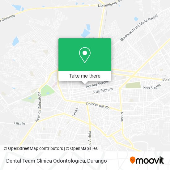 Mapa de Dental Team Clínica Odontologica
