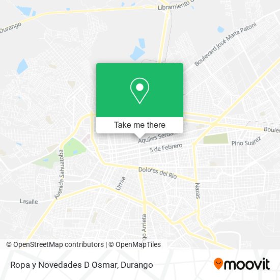 Mapa de Ropa y Novedades D Osmar