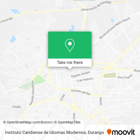 Instituto Candiense de Idiomas Modernos map