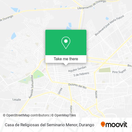 Casa de Religiosas del Seminario Menor map