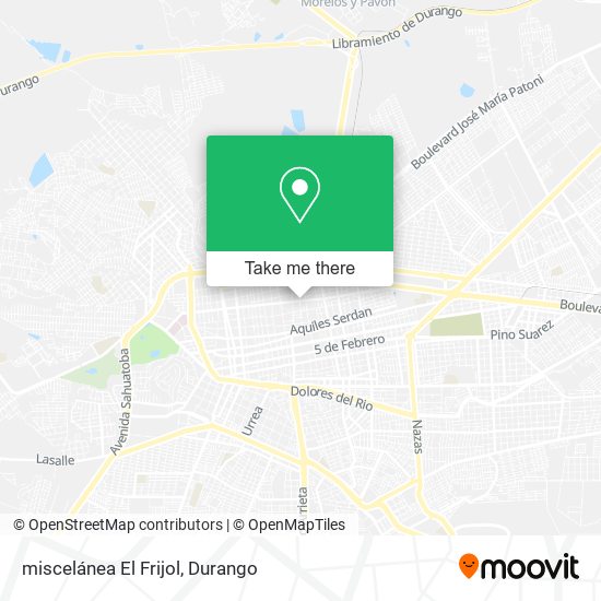 miscelánea El Frijol map