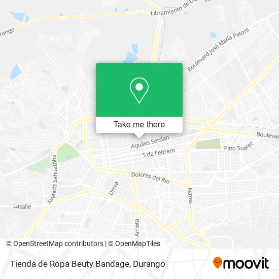 Tienda de Ropa Beuty Bandage map