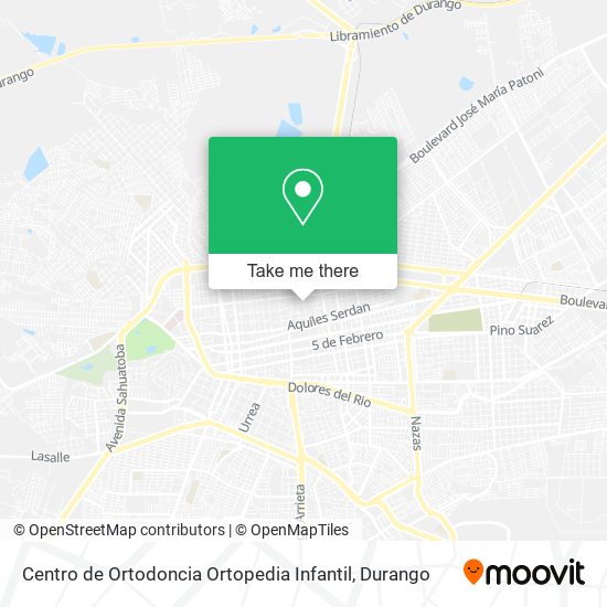 Mapa de Centro de Ortodoncia Ortopedia Infantil