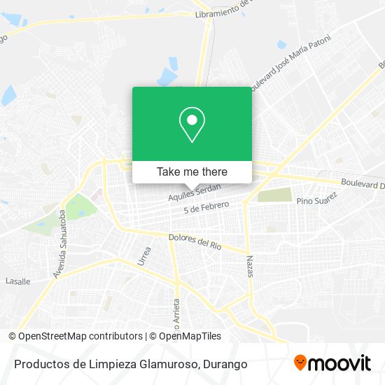 Productos de Limpieza Glamuroso map