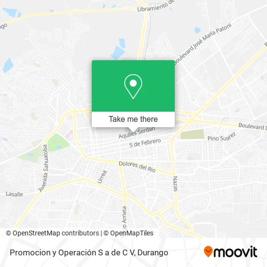 Promocion y Operación S a de C V map