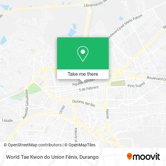World Tae Kwon do Union Fénix map