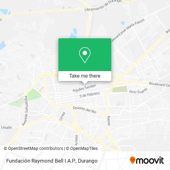Fundación Raymond Bell I.A.P. map