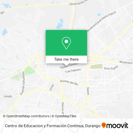 Centro de Educacion y Formación Continua map
