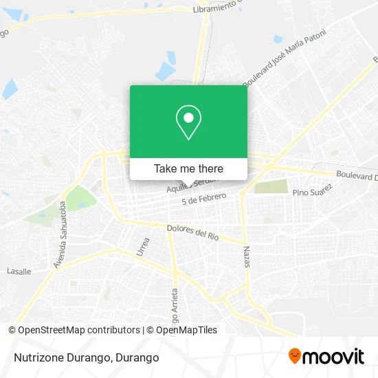 Nutrizone Durango map