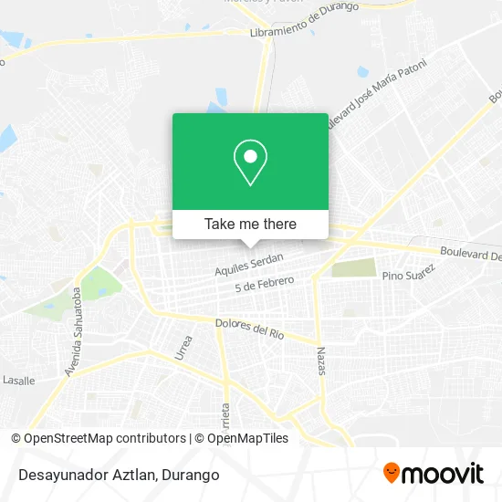 Desayunador Aztlan map