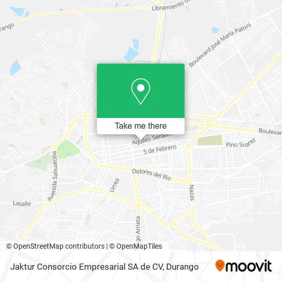 Jaktur Consorcio Empresarial SA de CV map