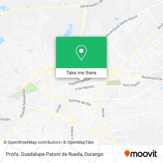 Mapa de Profa. Guadalupe Patoni de Rueda