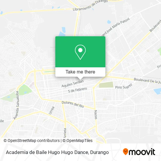 Mapa de Academia de Baile Hugo Hugo Dance