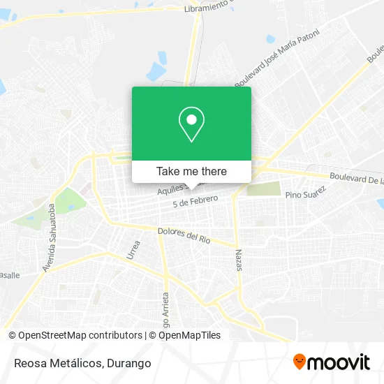 Reosa Metálicos map