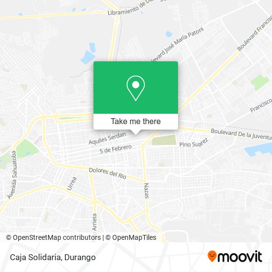 Mapa de Caja Solidaria