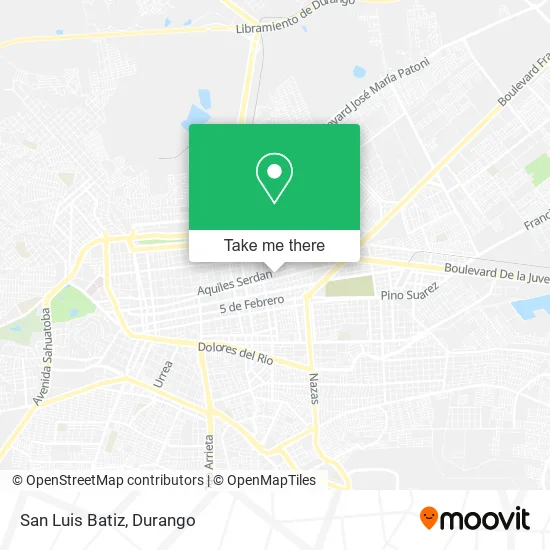 Mapa de San Luis Batiz
