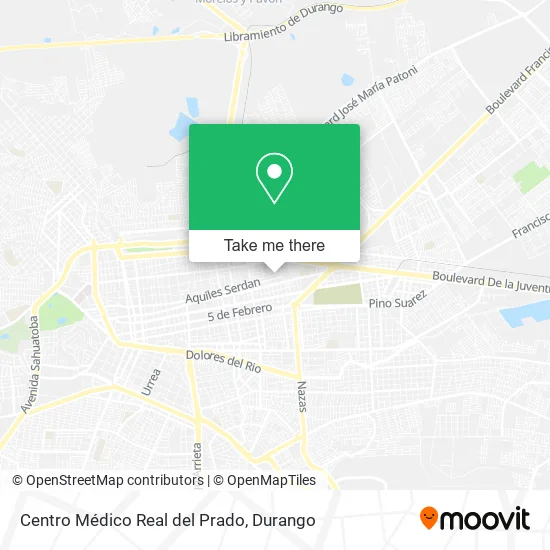 Mapa de Centro Médico Real del Prado