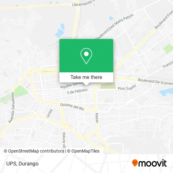 UPS map